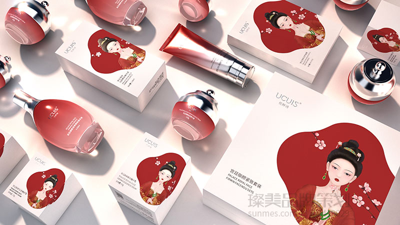 ucuis 插画国潮风化妆品包装设计图03
